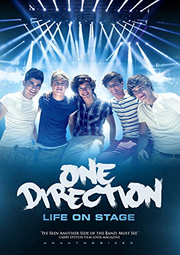 DVD cover for āLife On Stageā featuring the band One Direction.