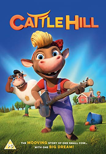 DVD cover for “Cattle Hill” featuring a cartoon cow with a guitar.