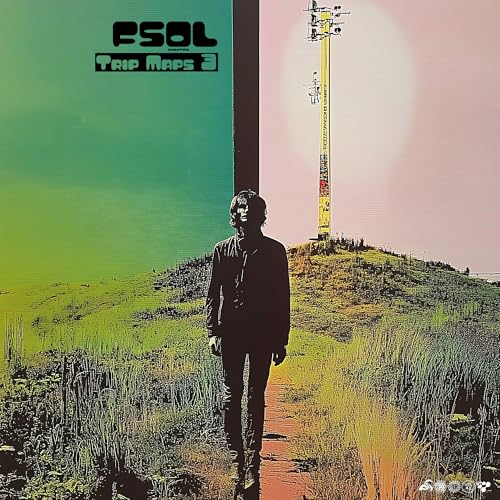 Album cover: silhouetted figure, radio tower, green and pink landscape.
