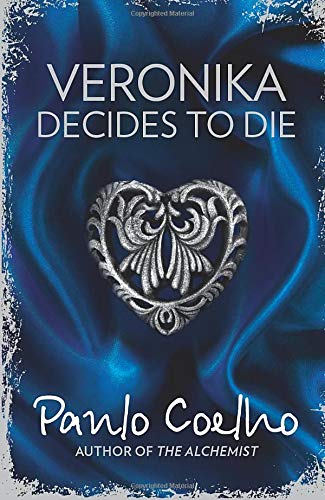 Book cover: “Veronika Decides to Die” by Paulo Coelho, with ornate heart.