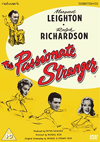 DVD cover for "The Passionate Stranger" featuring film stars and graphics.