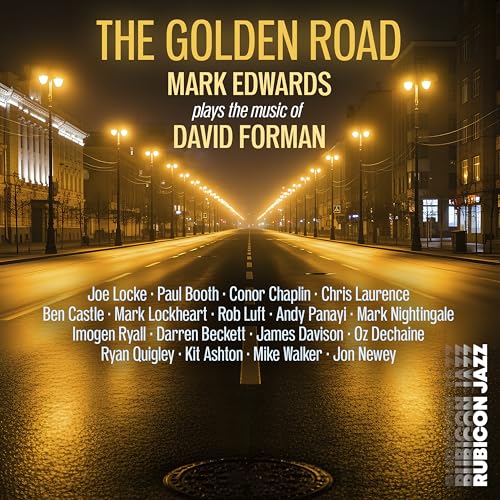 CD cover for "The Golden Road" by Mark Edwards, featuring a city street.