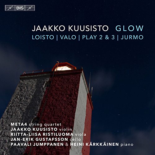 CD cover: lighthouse at night with text listing composers and performers.