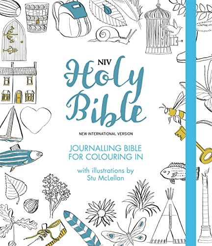NIV Journalling Bible for Colouring In : With unlined margins and illustrations to colour in