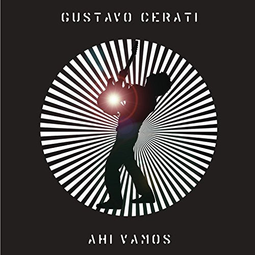 CD cover for Gustavo Cerati’s “Ahi Vamos” with abstract radial design.