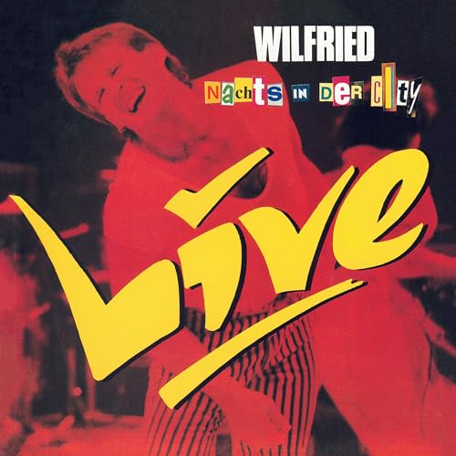 CD cover featuring a man singing into a microphone, bold yellow text.