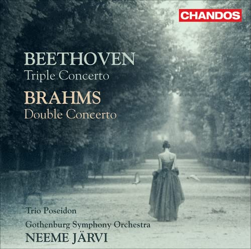 CD cover featuring a woman in a dress walking down a tree-lined path.