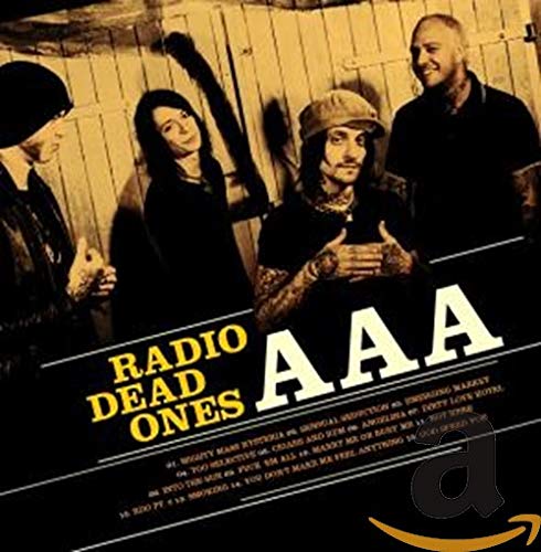CD cover for Radio Dead Ones’ “Aaa” featuring four figures in dark clothing.