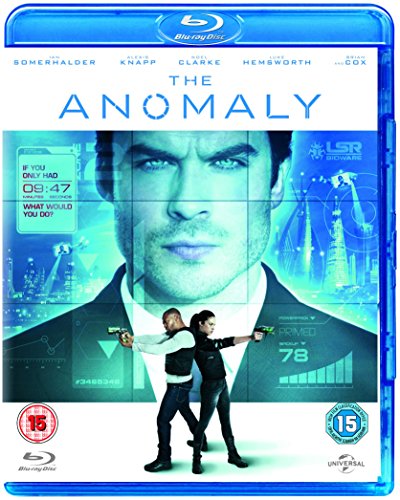 The Anomaly" Blu-ray cover featuring a man’s face and action scene.