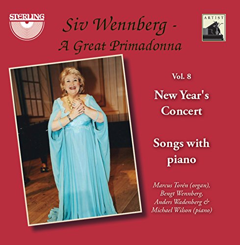 CD cover featuring soprano Siv Wennberg in a blue gown, volume 8.