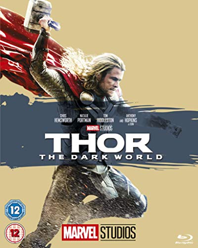 Blu-ray cover for "Thor: The Dark World" featuring Chris Hemsworth as Thor.