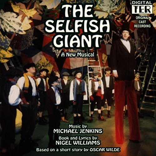 CD cover for “The Selfish Giant” musical, featuring a giant and children.