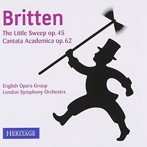 CD cover for Britten’s “The Little Sweep” featuring a chimney sweep silhouette.