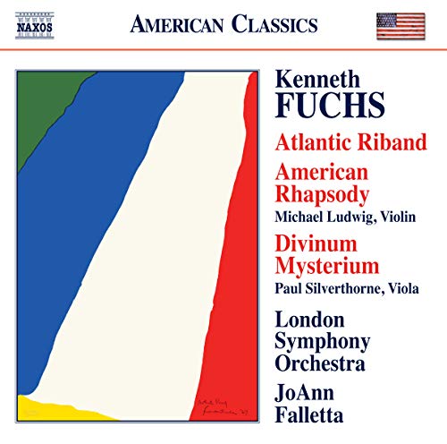 CD cover for Fuchs’ “Atlantic Riband” featuring abstract blue and red design.