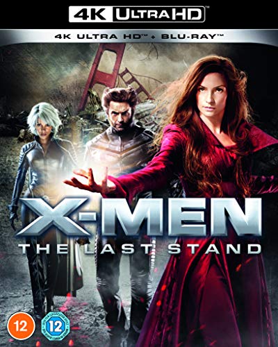 X-Men: The Last Stand 4K UHD Blu-ray cover with Storm, Wolverine, and Scarlet Witch.