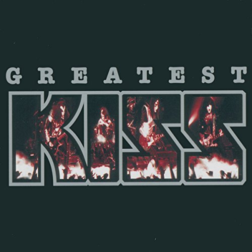 Album cover featuring the word KISS with band members performing inside the letters.