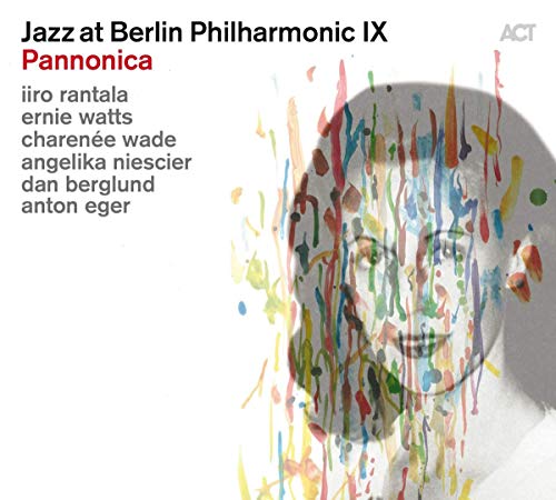 CD cover: abstract portrait with colorful paint splatters and text.