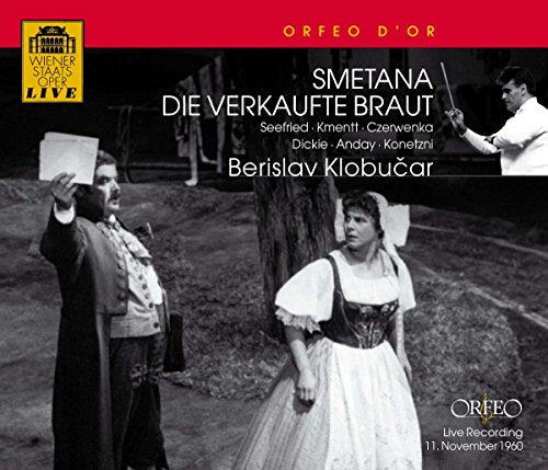 CD cover for Smetana’s “The Bartered Bride” opera, featuring performers.