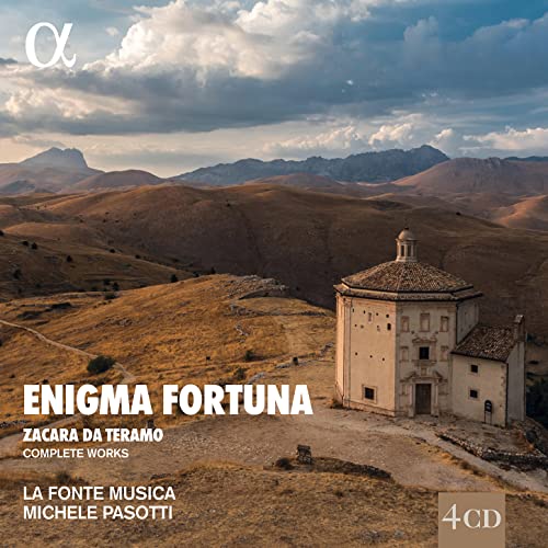 CD cover with a small church in a hilly, sunlit landscape.