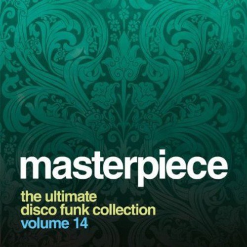 CD cover with teal swirling patterns and white text: "masterpiece".