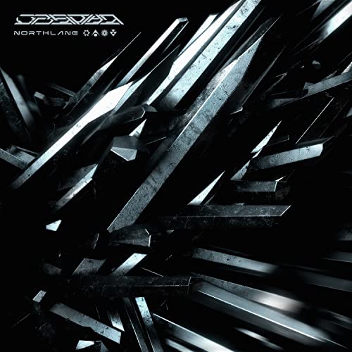 Northlane’s “Obsidian” CD cover: abstract, dark, geometric crystal shapes.