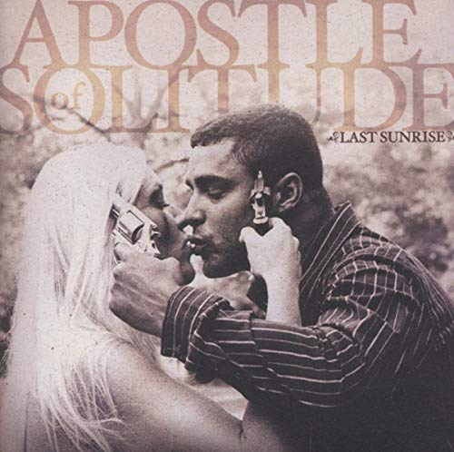 CD cover: man holding a gun to a blonde woman’s head.