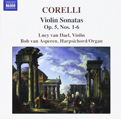 CD cover: Corelli violin sonatas with classical ruins painting.