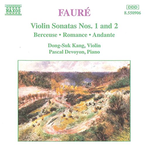 CD cover for Faure Violin Sonatas by Dong-suk Kang, landscape painting.