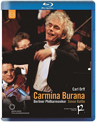 Blu-ray cover featuring conductor Simon Rattle with orchestra musicians.