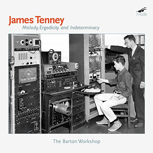 CD cover: black and white photo of men with vintage electronic equipment.