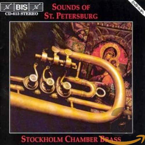CD cover: brass instrument against a blurred religious icon background.
