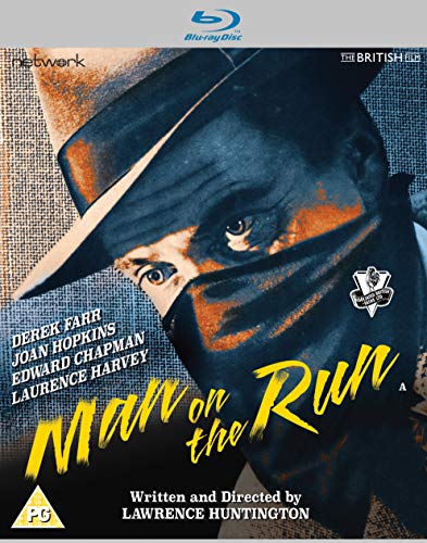 Blu-ray cover art featuring a man in a hat and mask with yellow text.