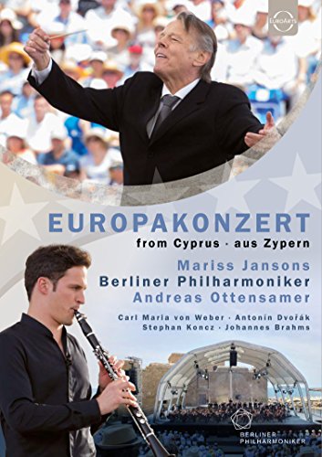 DVD cover featuring conductor Mariss Jansons and clarinetist Andreas Ottensamer.
