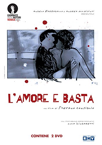 DVD cover for “Amore E Basta” featuring a sketched couple embracing.