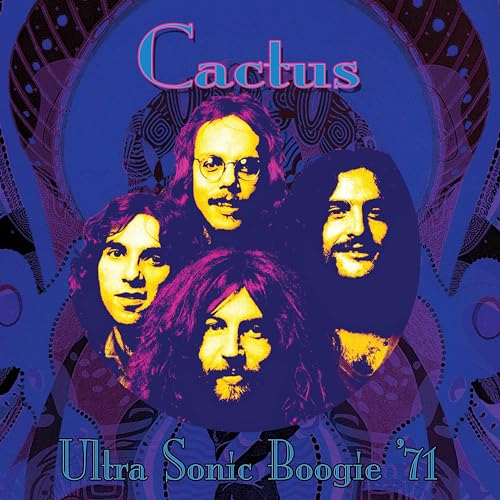 Album cover for Cactus’ “Ultra Sonic Boogie” featuring four band members.