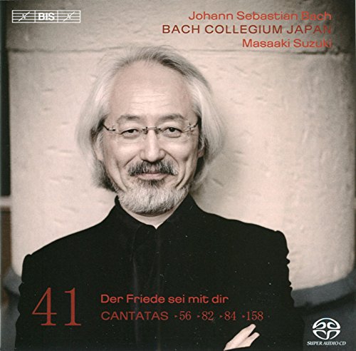 CD cover featuring portrait of Masaaki Suzuki, conductor of Bach Collegium Japan.