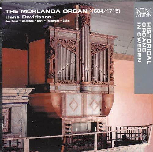 CD cover for "The Morlanda Organ" featuring a historic pipe organ.