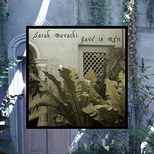 Vinyl album cover for Sarah Davachi’s “Gave In Rest” with foliage imagery.