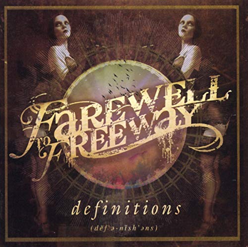 CD cover for "Farewell To Freeway - Definitions" with mirrored figures.
