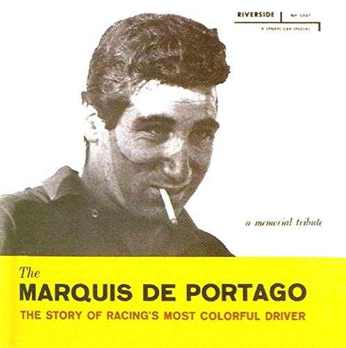 Black and white portrait of Alfonso de Portago with cigarette, CD cover.