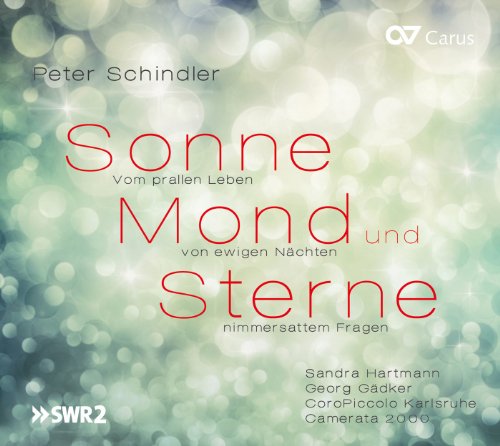 CD cover with blurred green and white background, red text, and artist names.