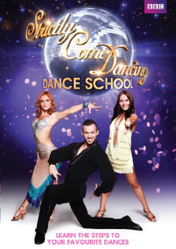 Strictly Come Dancing" DVD cover featuring three dancers and a disco ball.