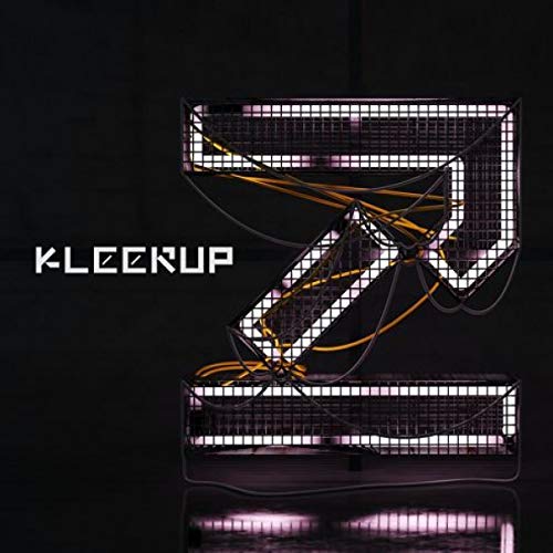 Album cover for Kleerup - 2, featuring a glowing, wireframe letter "K".