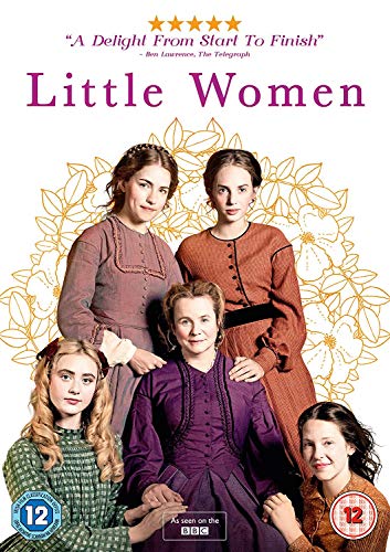 Little Women" DVD cover featuring five women in period clothing.