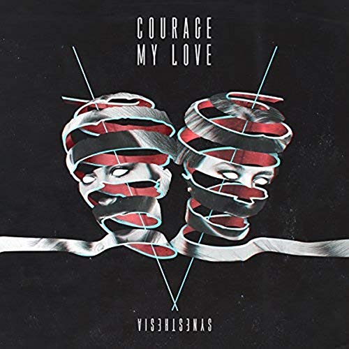 CD cover: Two distorted faces with red tape, dark background.