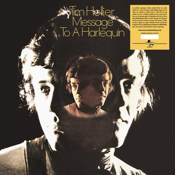 Vinyl record cover featuring a double exposure portrait of Tim Hollier.