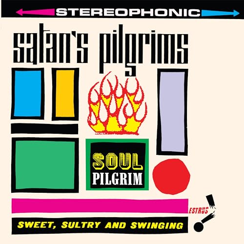 Album cover for "Satan's Pilgrims - Soul Pilgrim" with abstract shapes and flames.