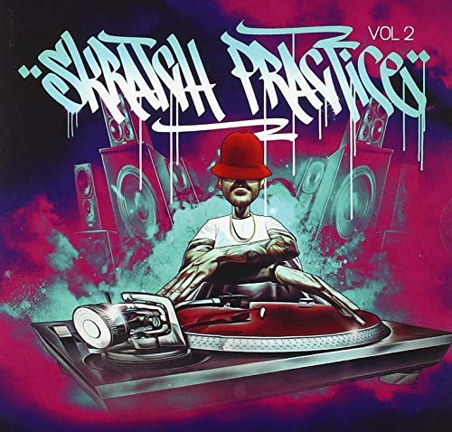 Vinyl record cover featuring a DJ with turntables and speakers.