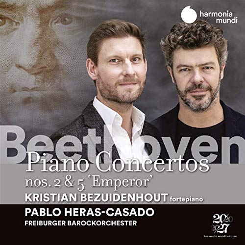 CD cover featuring portraits of two men and Beethoven's Piano Concertos.