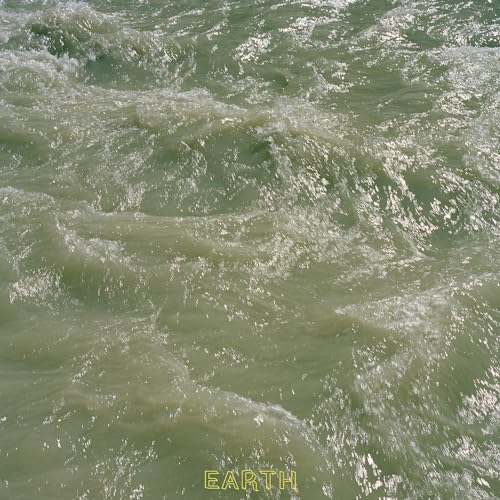 Green, swirling water texture with the word "EARTH" at the bottom.